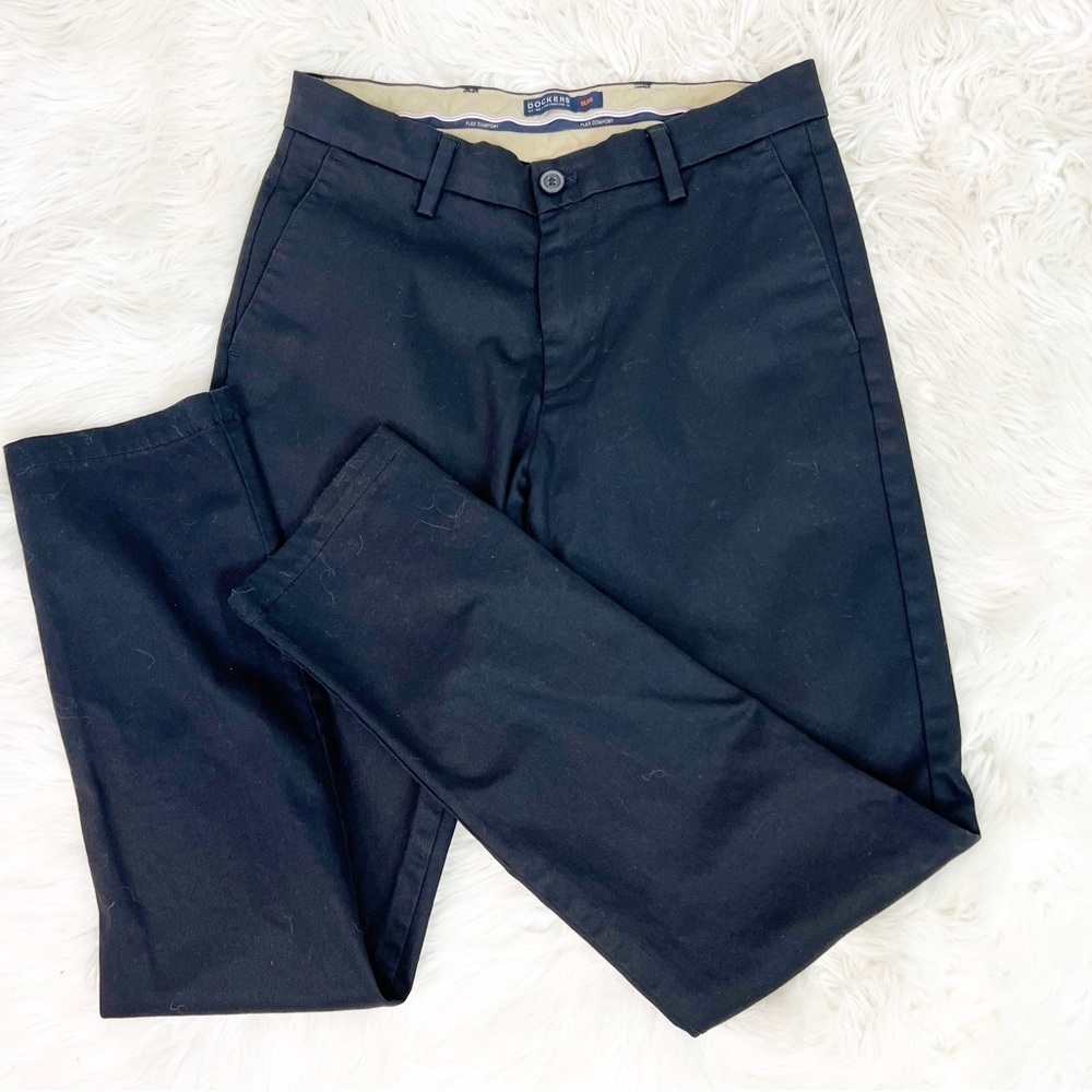 Dockers Men's Black Chinos